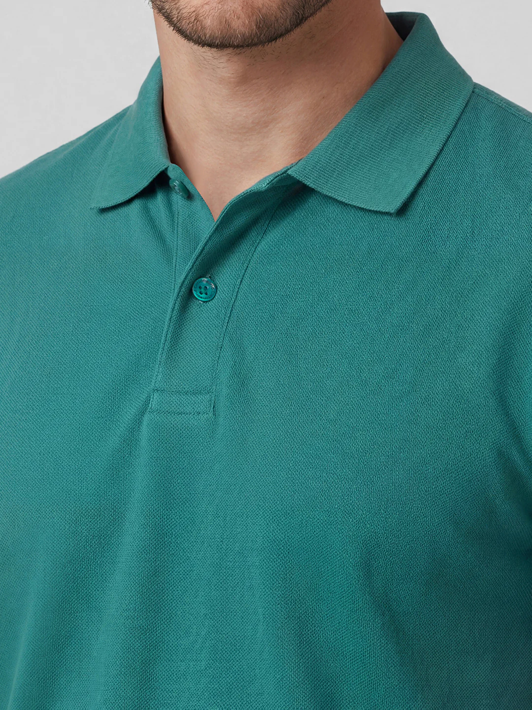 Men's 100% Organic Cotton Regular Fit Tshirt Teal - Image 5